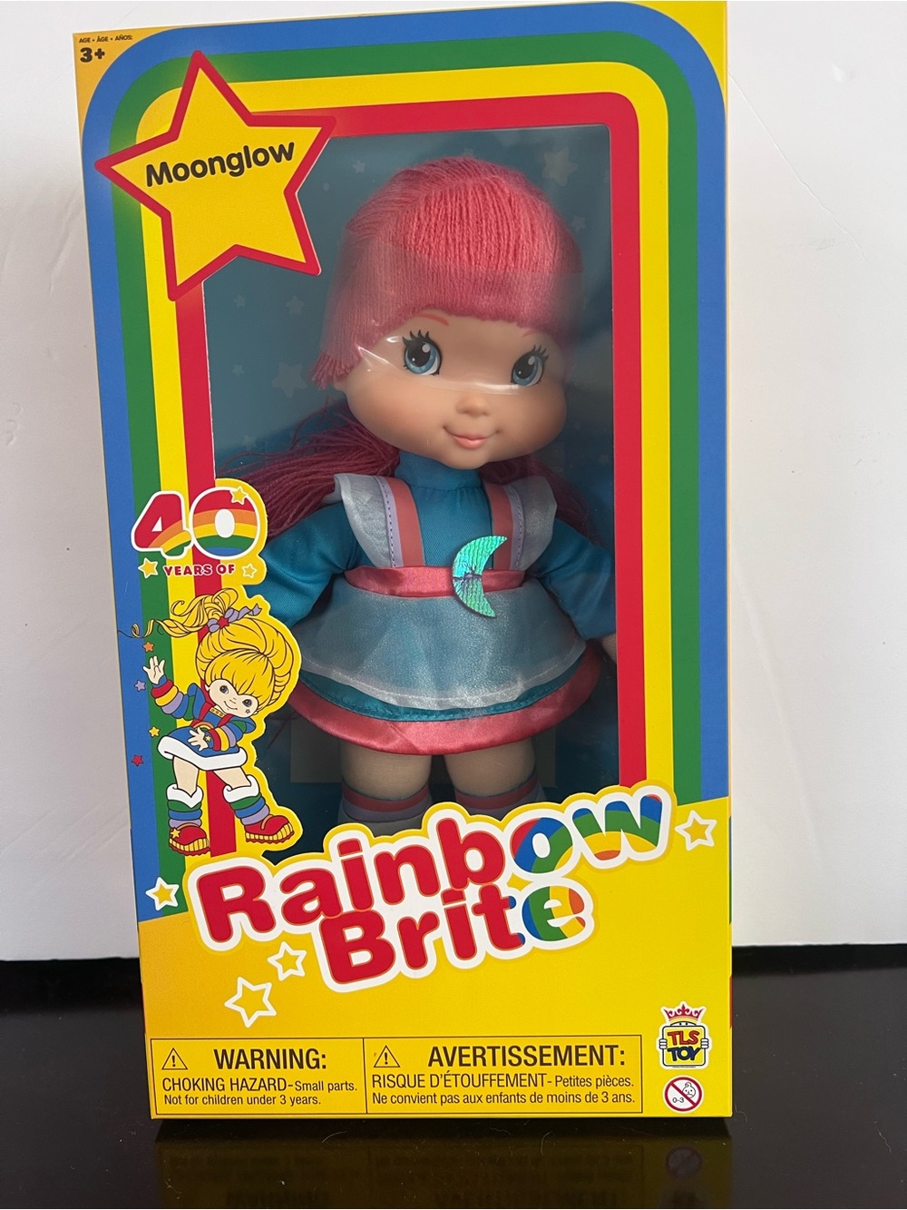 Rainbow Brite Moonglow Doll - Pink Hair, Blue Outfit
